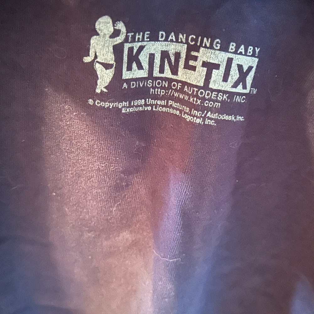 Ooga-Chaka “Kinetic Dancing Baby 3D” Graphic Tee XL New not worn Cotton - Picture 5 of 5
